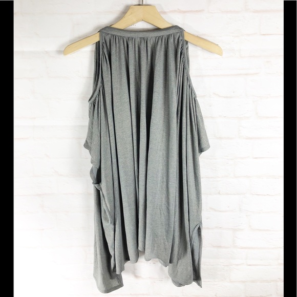 Anthro Deletta Tulay Draped Cold Shoulder Top - Picture 4 of 9